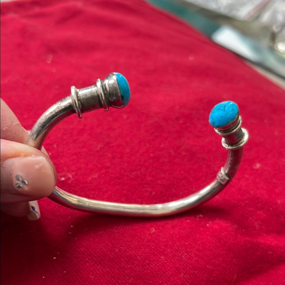 Turquoise 925 Sterling Silver Cuff Bracelet